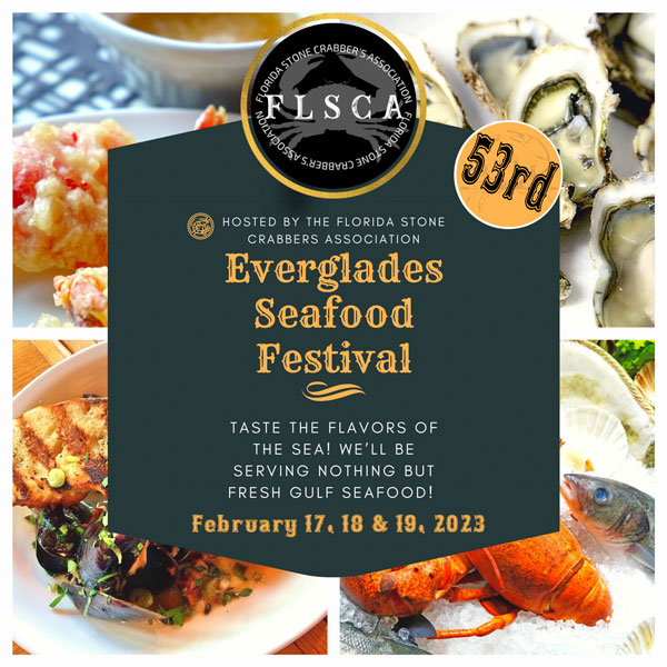 It's time for the Everglades City Seafood Festival Feb 17, 18 & 19